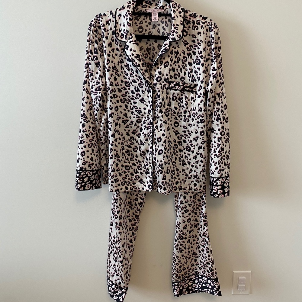 Victoria Secret Satin Animal Print Pajamas